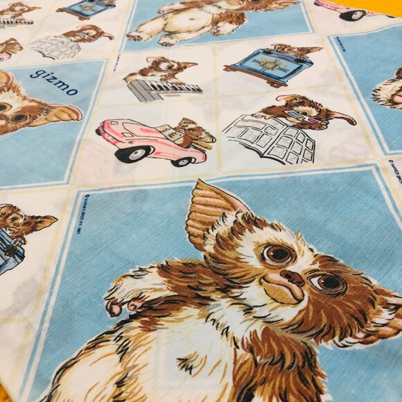 Vintage 1984 Gremlins Movie GIZMO Pink Corvette Pillowcase: Retro Home Textile - Picture 1 of 14